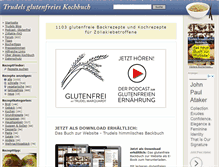 Tablet Screenshot of glutenfrei-kochen.de